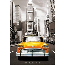 Пазл 1000 деталей 'Такси, Нью-Йорк' - Увеличить...