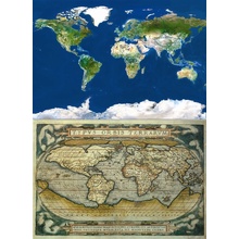 Пазл 1000 деталей - 'Карты мира' 2 в 1 - Увеличить...