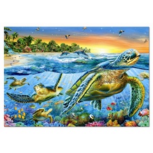 Пазл 500 деталей 'Морские черепахи' - Увеличить...